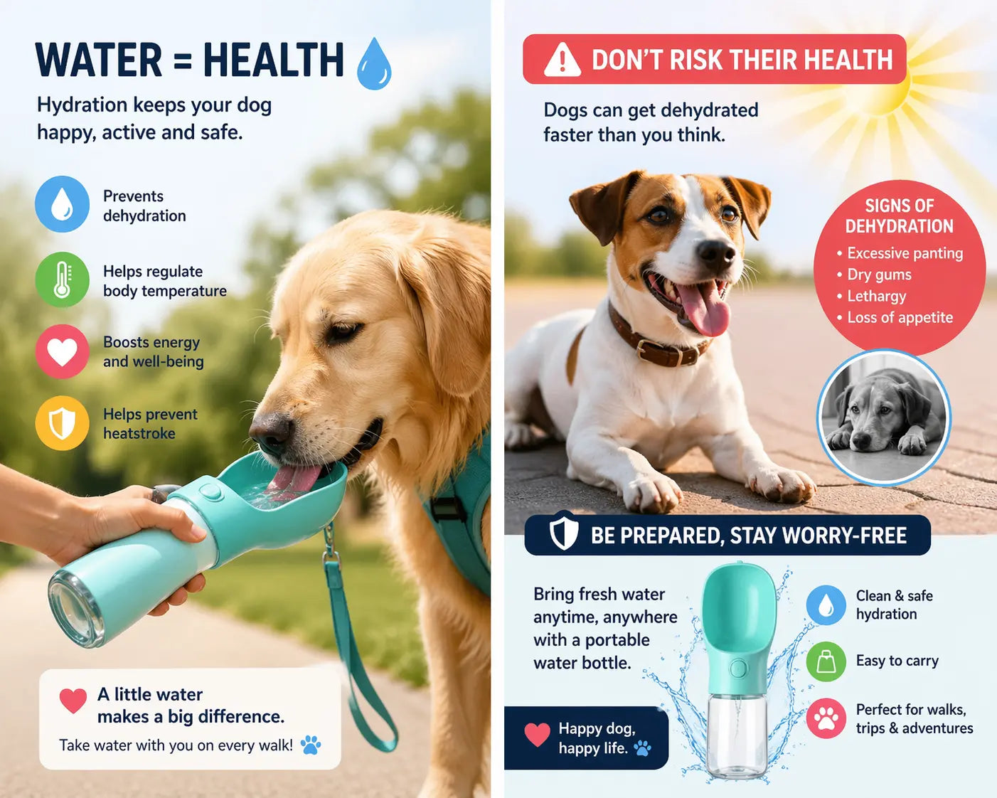Why Your Dog Should Never Go on a Walk Without Water 🐶💧 Babecute